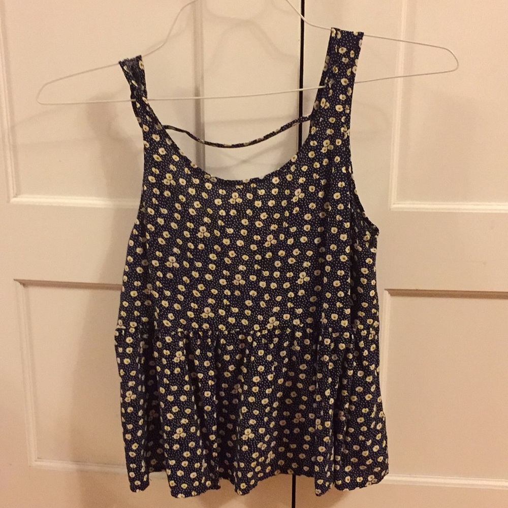 Flowered crop top